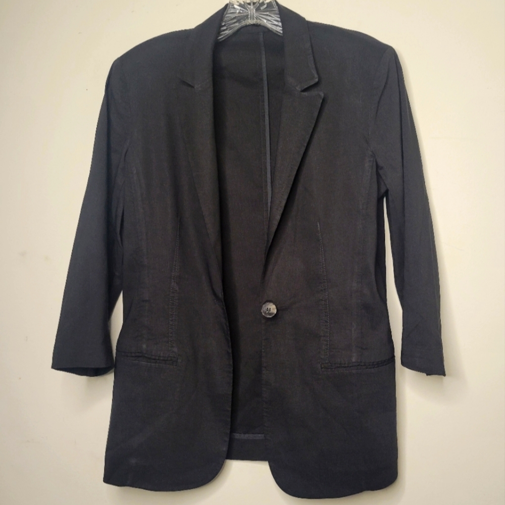 THEORY LINEN blend lightweight blazer size 8